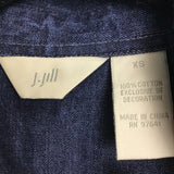 J. Jill Dark Wash Denim Jacket