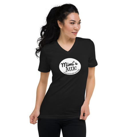 Mimi's Attic Unisex Short Sleeve V-Neck T-Shirt